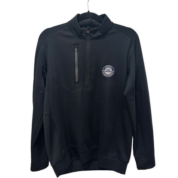 Men’s Antigua black golf pullover - Picture 1 of 7